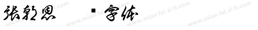 張朝恩字体转换