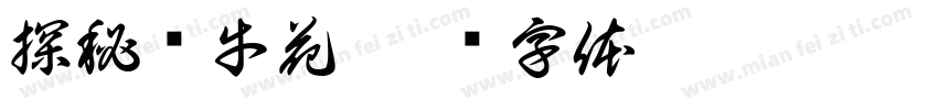 探秘牵牛花字体转换