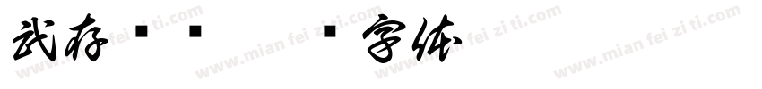 武存书单字体转换