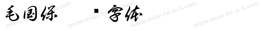 毛国保字体转换