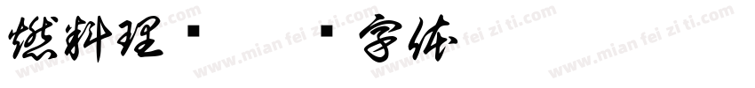 燃料理发字体转换