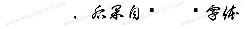 猛猫勿摸，后果自负字体转换