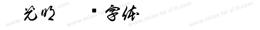 芦光明字体转换
