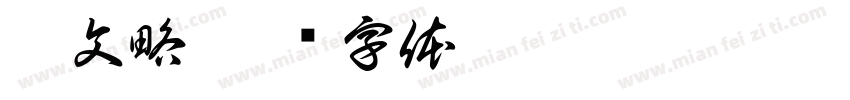魏文略字体转换