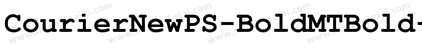 CourierNewPS-BoldMTBold字体转换