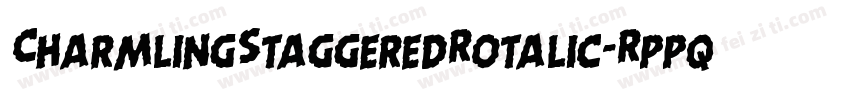 CharmlingStaggeredRotalic-RppqA字体转换