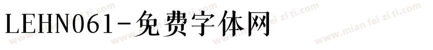 LEHN061字体转换