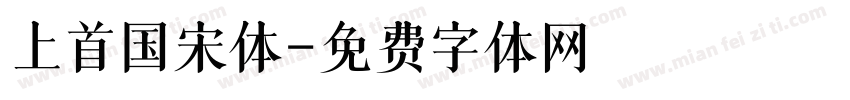 上首国宋体字体转换