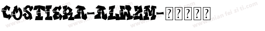 Costiera-ALwzm字体转换