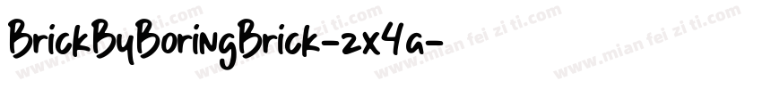 BrickByBoringBrick-zx4a字体转换