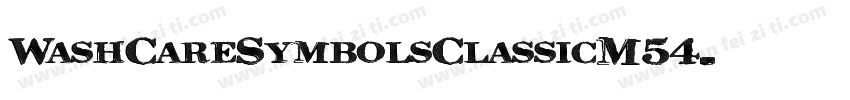 WashCareSymbolsClassicM54字体转换