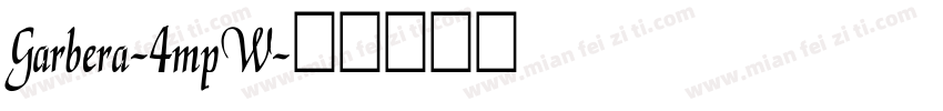Garbera-4mpW字体转换