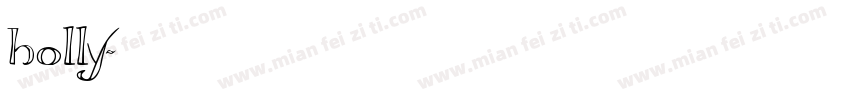 holly字体转换