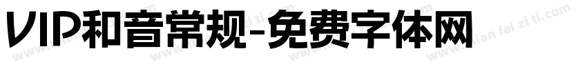 VIP和音常规字体转换
