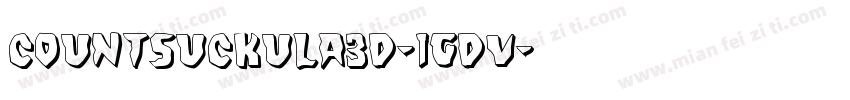 CountSuckula3D-1gdv字体转换