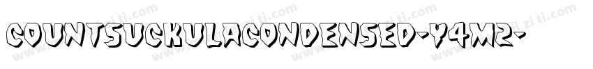 CountSuckulaCondensed-Y4m2字体转换