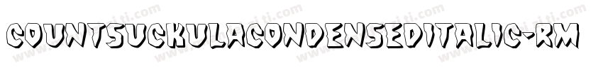 CountSuckulaCondensedItalic-rMzB字体转换