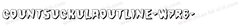 CountSuckulaOutline-w7R6字体转换