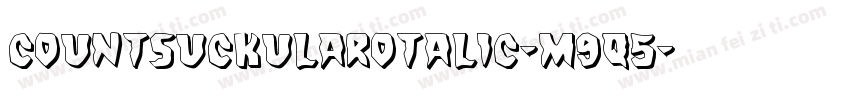 CountSuckulaRotalic-m9q5字体转换