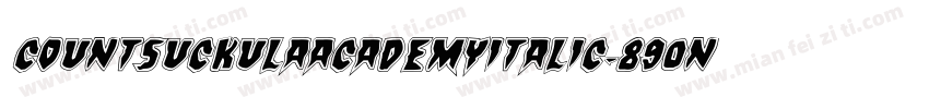 CountSuckulaAcademyItalic-890n字体转换