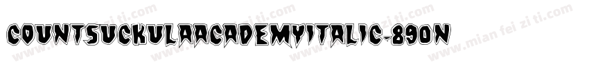 CountSuckulaAcademyItalic-890n字体转换