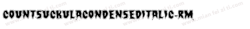 CountSuckulaCondensedItalic-rMzB字体转换