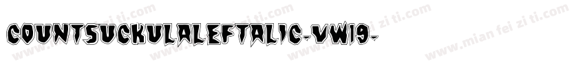 CountSuckulaLeftalic-vw19字体转换