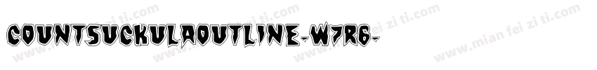 CountSuckulaOutline-w7R6字体转换