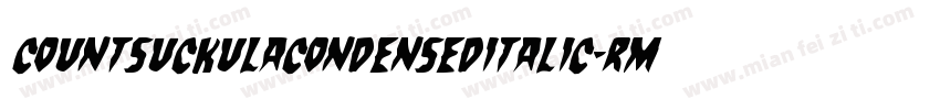CountSuckulaCondensedItalic-rMzB字体转换