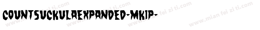 CountSuckulaExpanded-MK1P字体转换