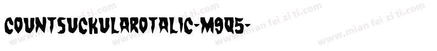CountSuckulaRotalic-m9q5字体转换
