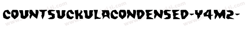 CountSuckulaCondensed-Y4m2字体转换