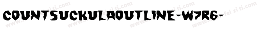 CountSuckulaOutline-w7R6字体转换