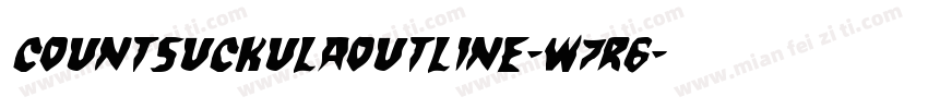 CountSuckulaOutline-w7R6字体转换