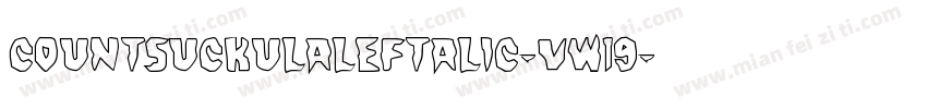CountSuckulaLeftalic-vw19字体转换
