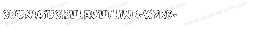 CountSuckulaOutline-w7R6字体转换