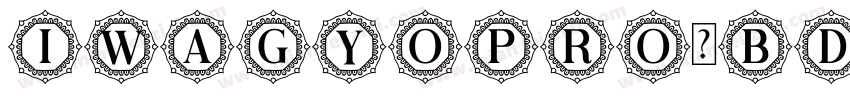 IwaGyoPro-Bd字体转换