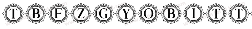 TBFZGyoBitterPlusKS字体转换