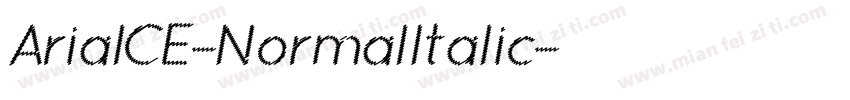 ArialCE-NormalItalic字体转换