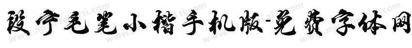 段宁毛笔小楷手机版字体转换