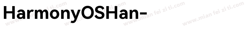 HarmonyOSHan字体转换