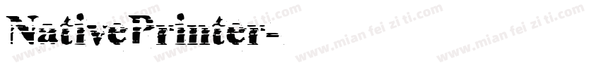 NativePrinter字体转换