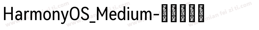 HarmonyOS_Medium字体转换