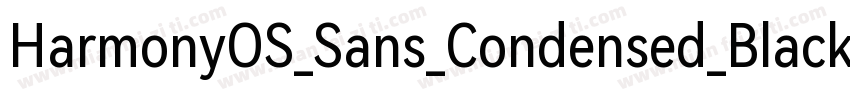 HarmonyOS_Sans_Condensed_Black_Ital字体转换