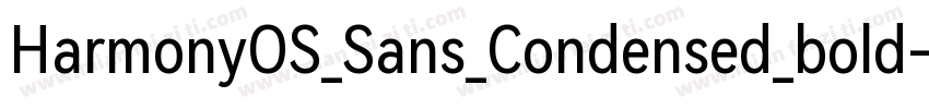 HarmonyOS_Sans_Condensed_bold字体转换