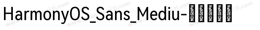 HarmonyOS_Sans_Mediu字体转换