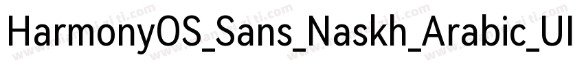 HarmonyOS_Sans_Naskh_Arabic_UI_Regu字体转换