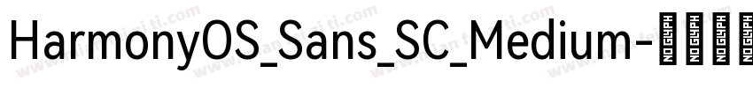 HarmonyOS_Sans_SC_Medium字体转换