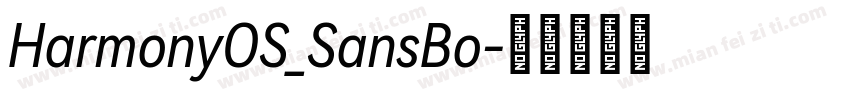 HarmonyOS_SansBo字体转换