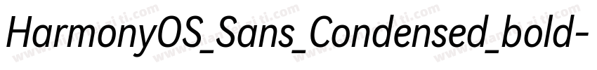 HarmonyOS_Sans_Condensed_bold字体转换